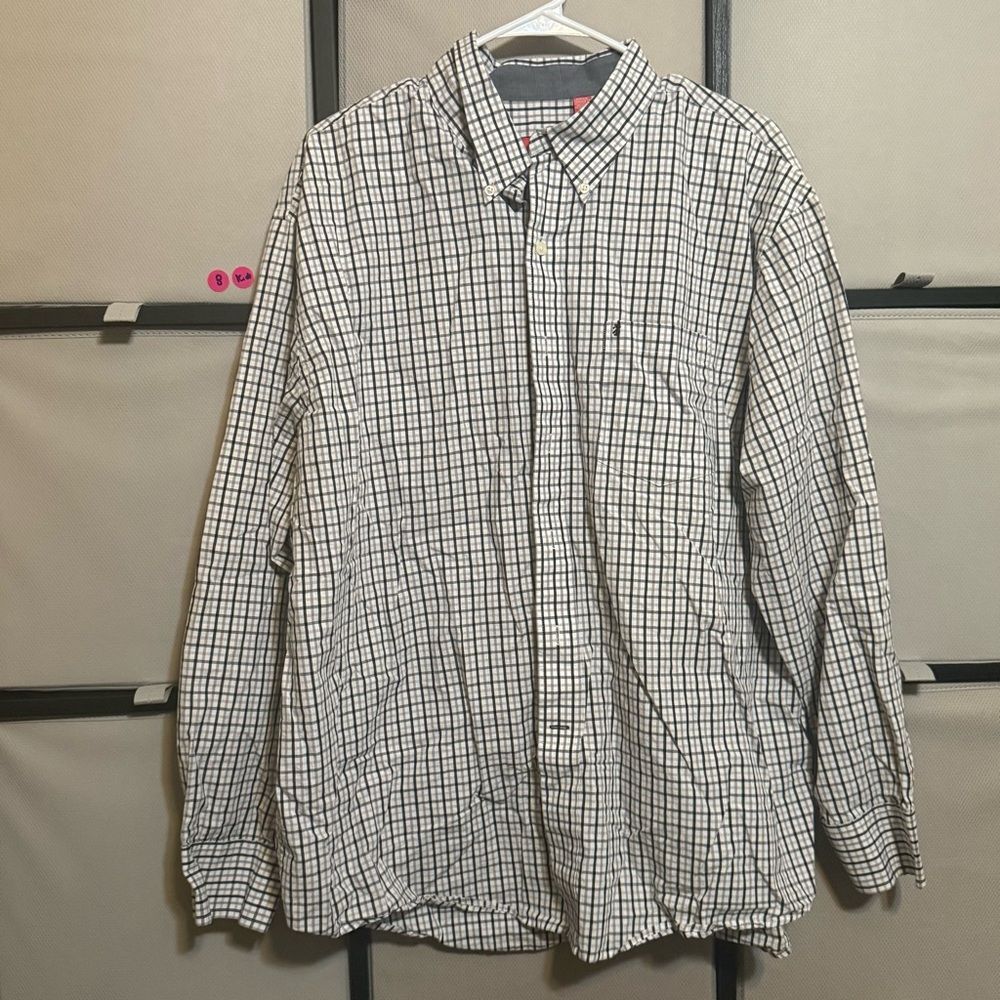 Izod Men's Long Sleeve Dress Shirt XL extra large casual work